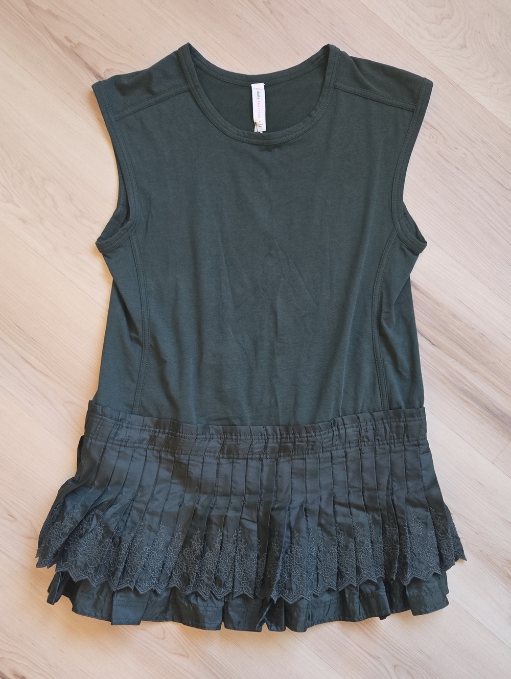 NWT Daily Practice Solid Set Mini Dress, Green, Size Small